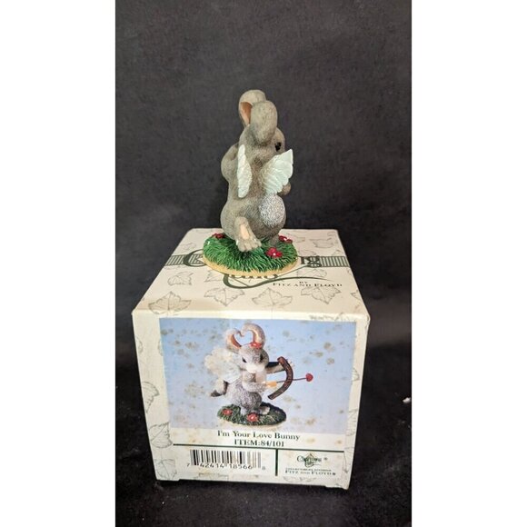 Charming Tails  I'm Your Love Bunny - Boxed Fitz & Floyd  Height: 3 in figurine - Picture 6 of 10